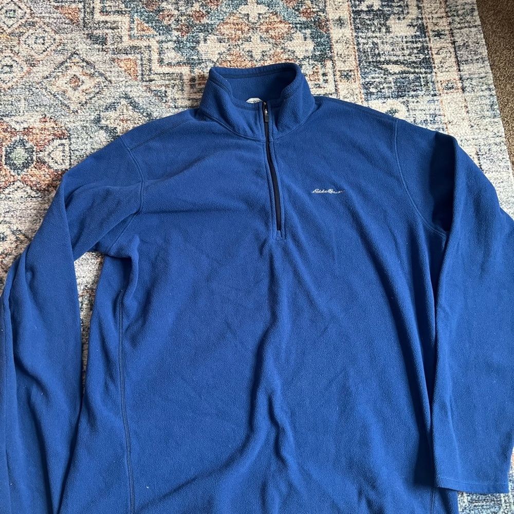 Eddie Bauer Men's Royal Blur Zip-Up Sweater Granola Hiking